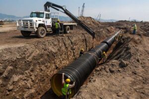 راهنمای جامع انتخاب لوله کاروگیت برای پروژه‌های فاضلاب و زهکشی